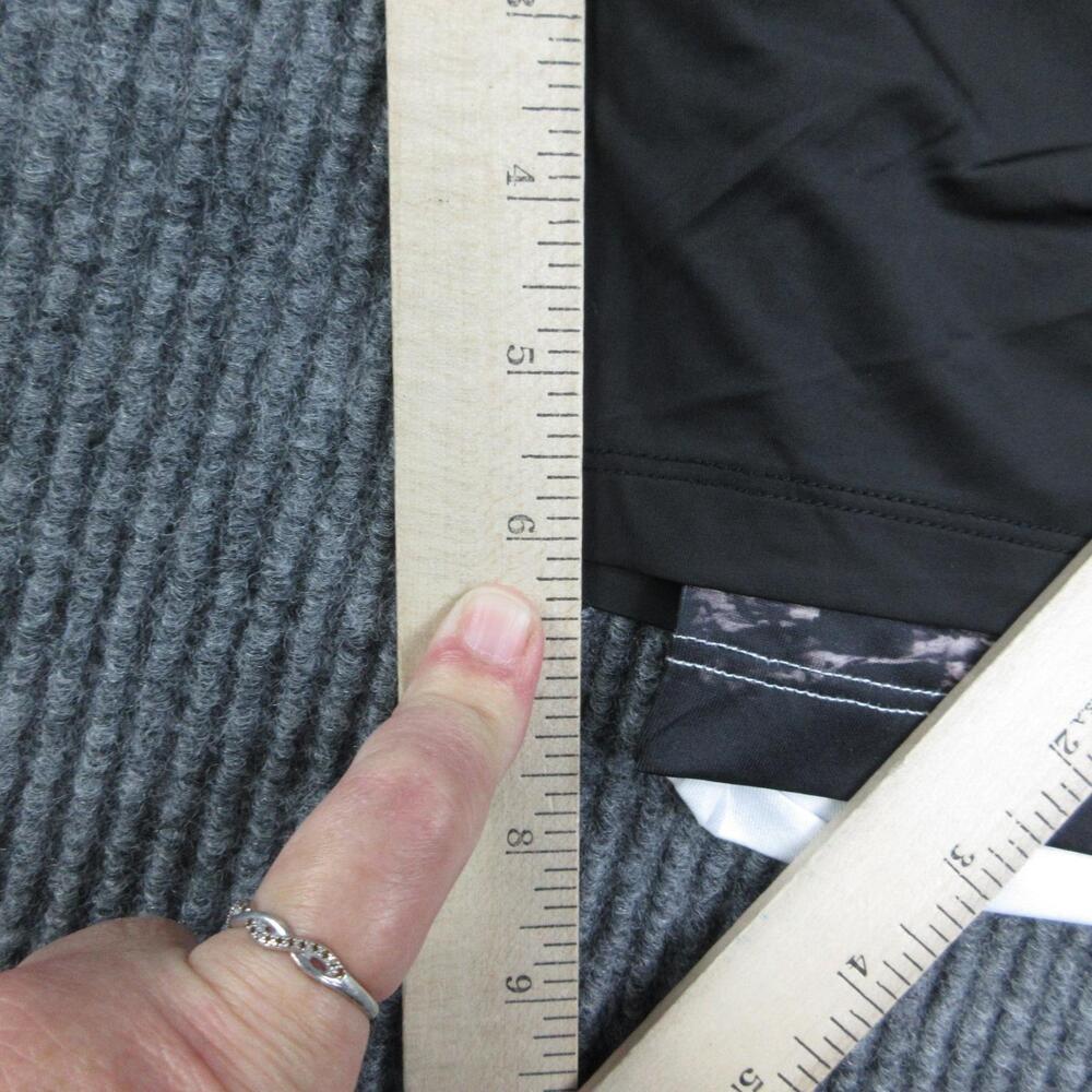 SAVD Shorts Mens L Black Athletic Microfiber Drawstring Pockets Lined 32x7* NWT - Picture 12 of 16